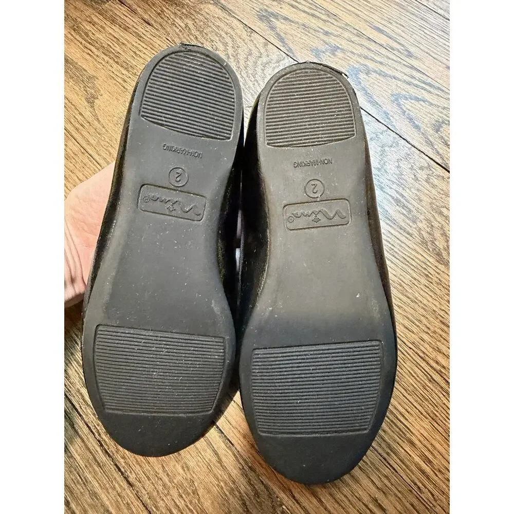 Nina Kendalla Ballet Flat Black Patent Leather Girls Sz 2 $50